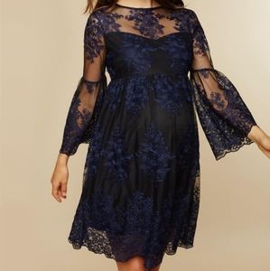 Motherhood maternity lace skater dress Sz S